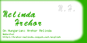 melinda hrehor business card